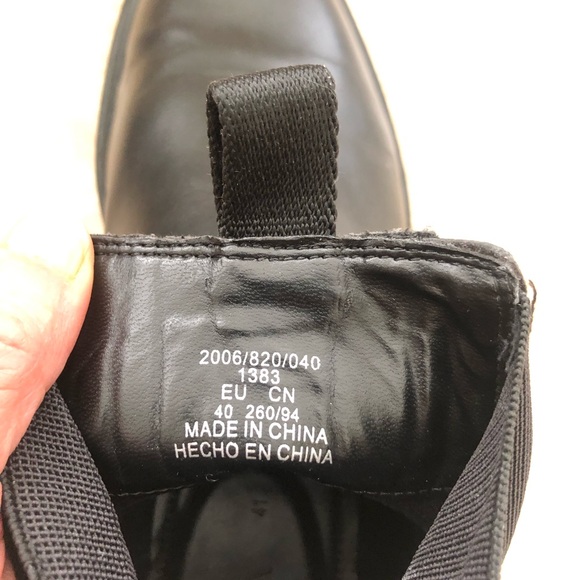 Zara Men's Classic Black Leather Ankle Boots - Picture 7 of 7